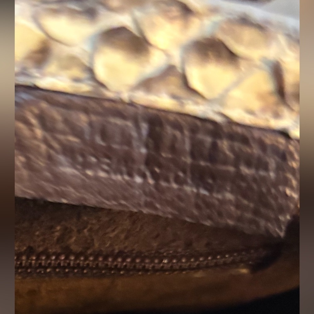 LUXURY PYTHON SNAKESKIN NANCY GONZALES BASKETWEAVE VELVET CLASSIC PURSE TOTE BAG - Picture 8 of 14